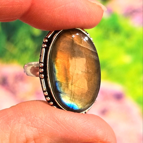 Jewelry - 💫 Labradorite Gemstone 🌟 Ring 💍 Sz 9½ ❤️